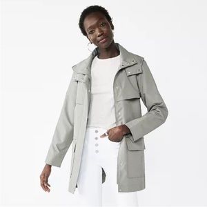 Nine West Mac Hooded Rain Coat - size Medium